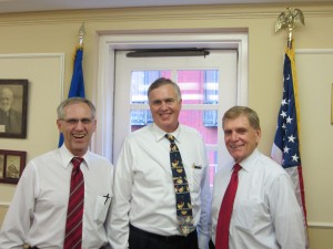 L to R: Roger Johnson, National Farmers Union President; Ed Luttrell, President of the National Grange; Burton Eller, National Grange Legislative Director.